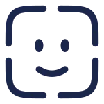 Face Scan Square SVG Icon